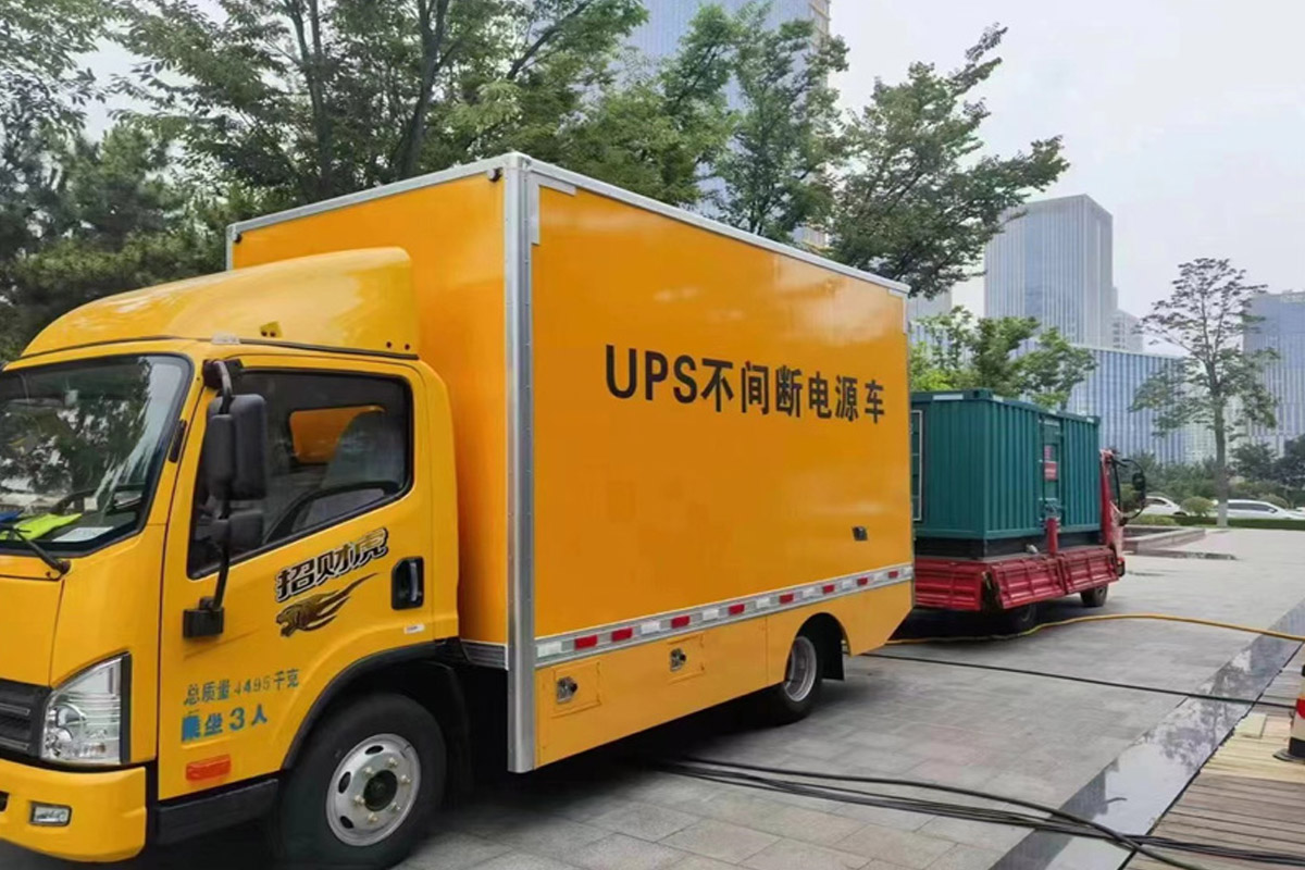 连云港发电机租赁施工现场