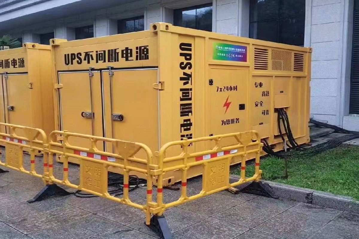 连云港发电机租赁施工现场